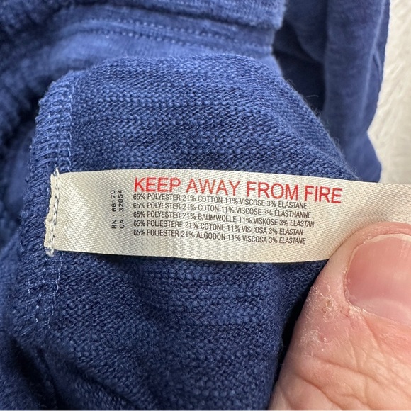 Anthropologie Daily Practice Afterglow Hooded Mini Dress Navy Size XS - Picture 8 of 8